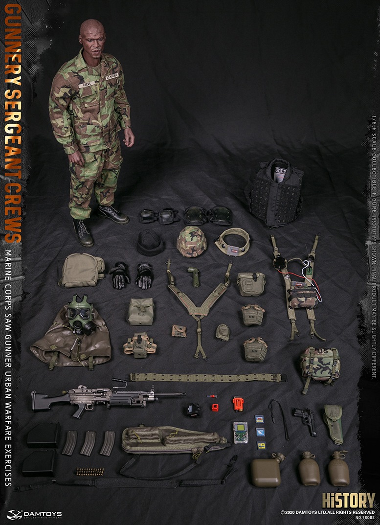 その他 DAMTOYS 1/6 78082 Marine Corps SAW GUNNE DAMTOYS 78082 US Marine Corps Crews Gunnery Sergeant 1/6