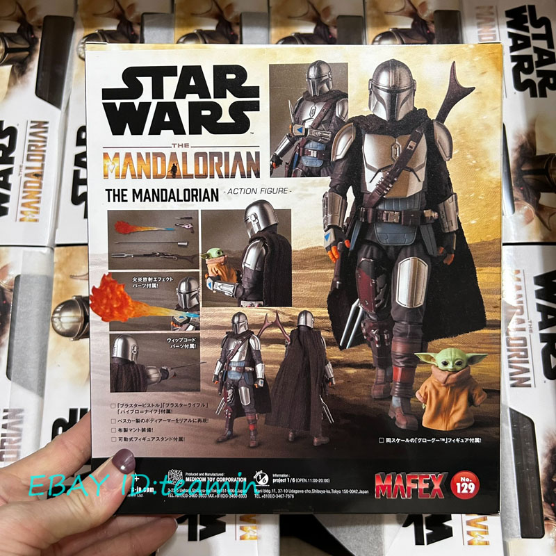 New Mafex No.129 1/12 The Mandalorian Beskar Armor Action Figure