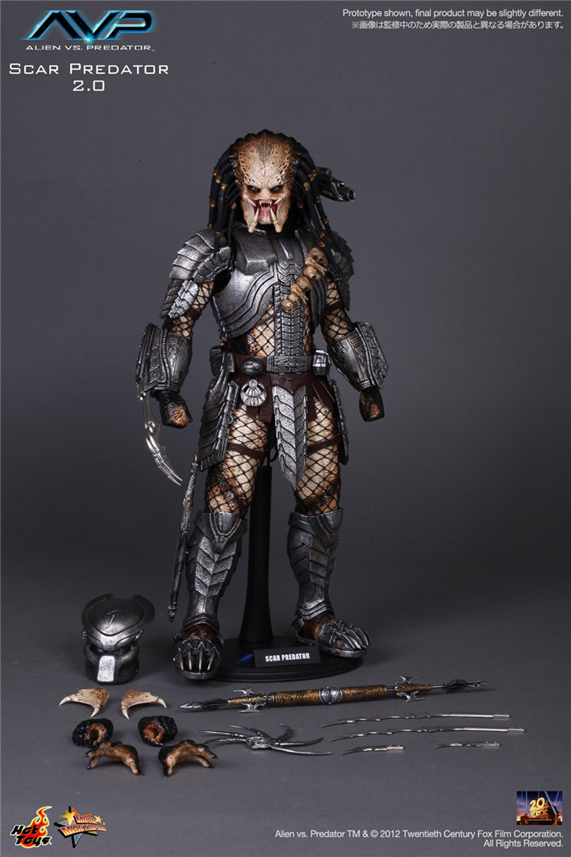 Hot Toys MMS190 Alien vs. Predator 1/6 Scar Predator Action Figure