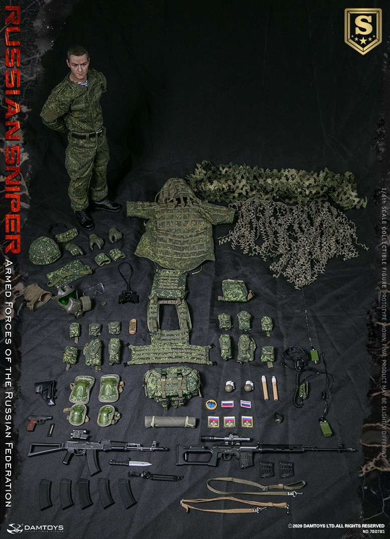 DAMTOYS Armed Forces RUSSIAN SNIPER 1/6 Action Figure