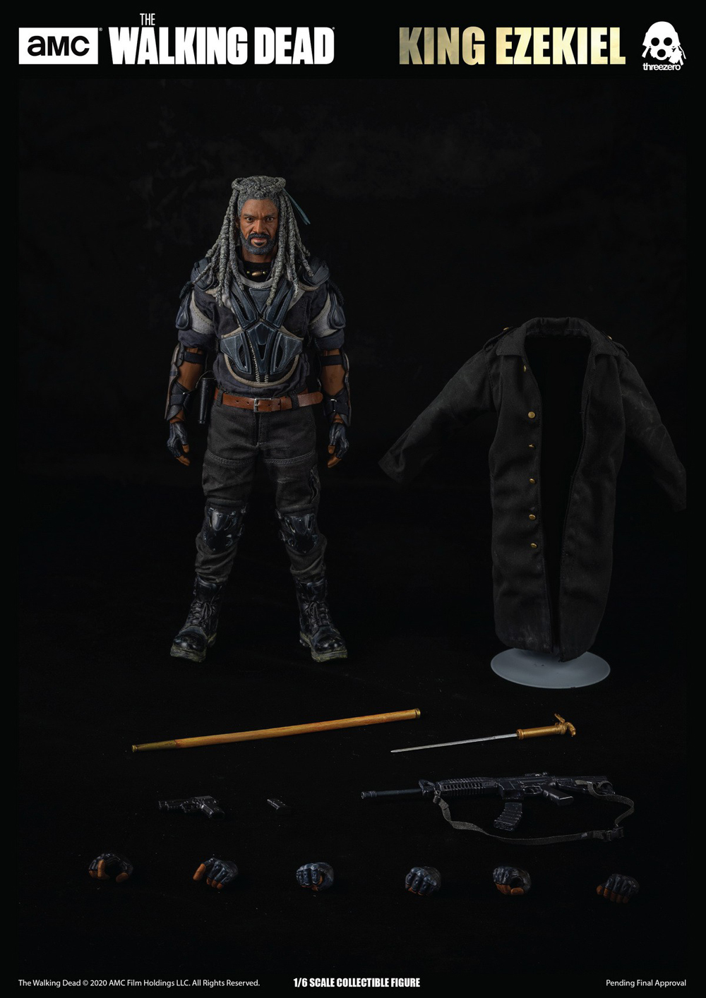 SF・ファンタジー・ホラー threezero THE WALKING DEAD KING EZEKIEL ThreeZero King Ezekiel The Walking Dead 1/6 Action Figure