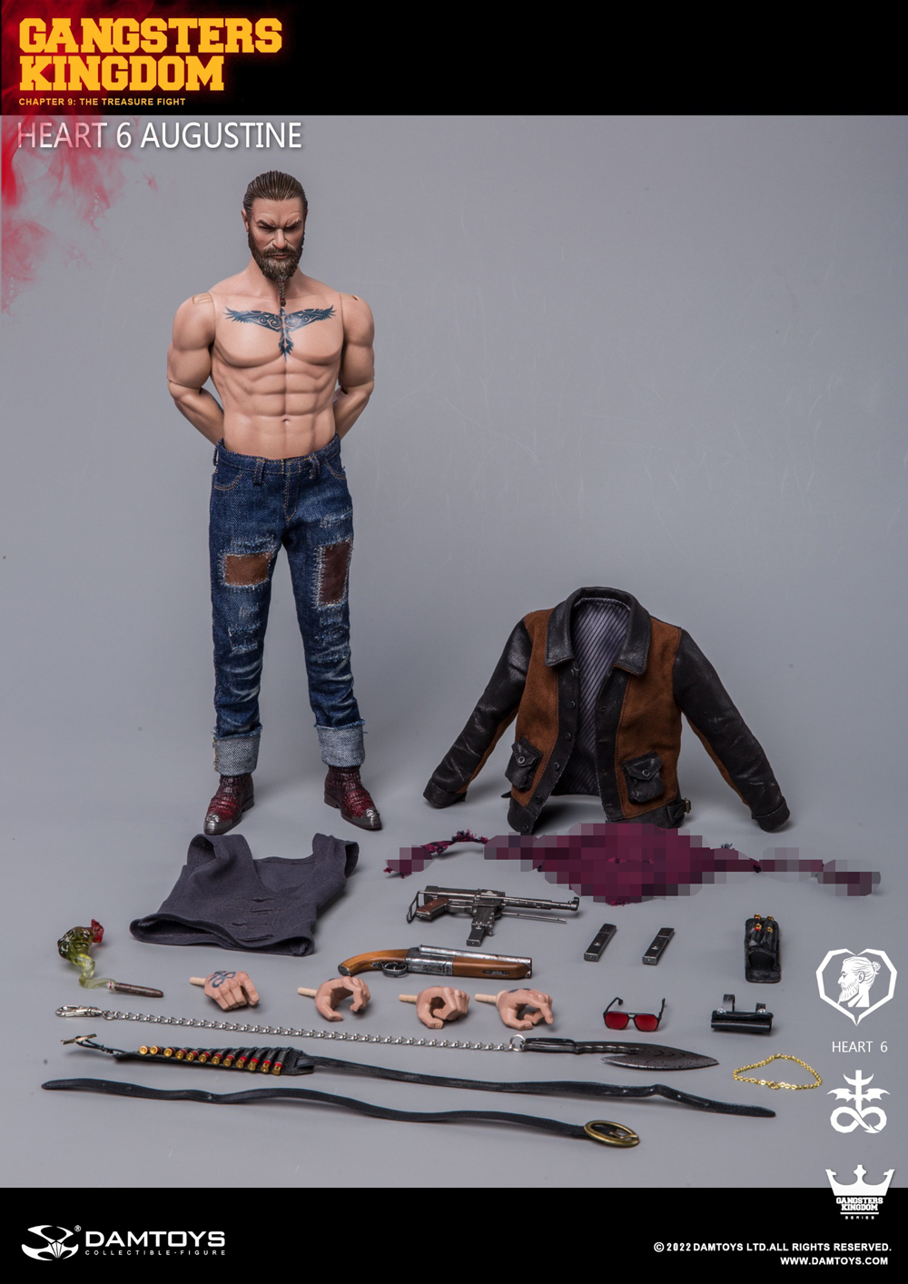 DAMTOYS Gangsters Kingdom HEARTS 6 AUGUSTINE 1/6 Action Figure