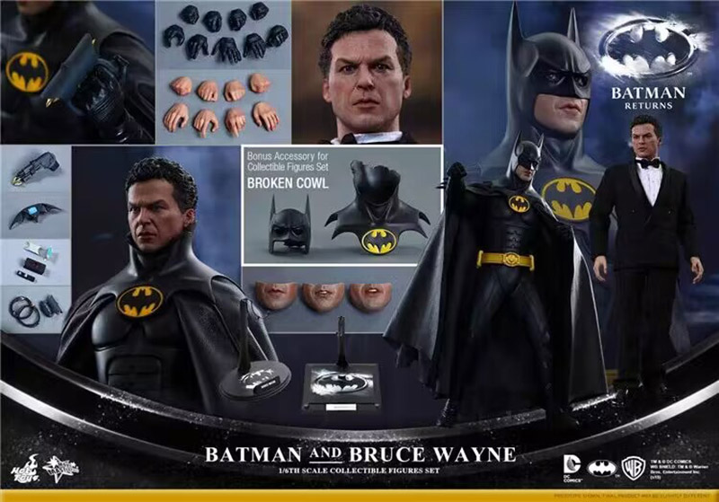 Hot Toys MMS294 1/6 Batman & Bruce Wayne Set Batman Returns Action