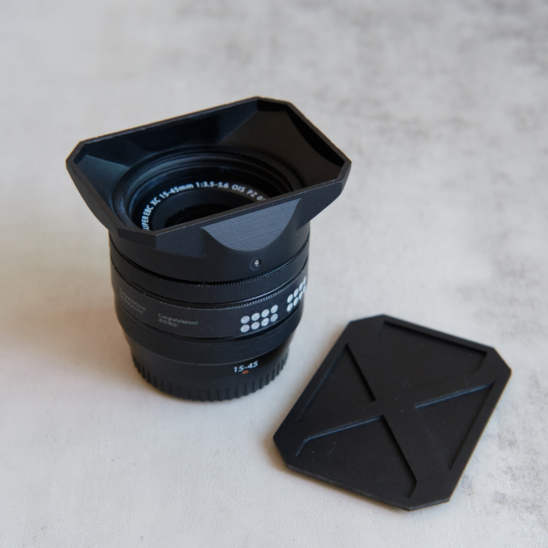 Rectangle PC Camera Lens Hoods Cap Cover For Fuji Fujifilm XC15-45 XC 15-45mm - Picture 8 of 8