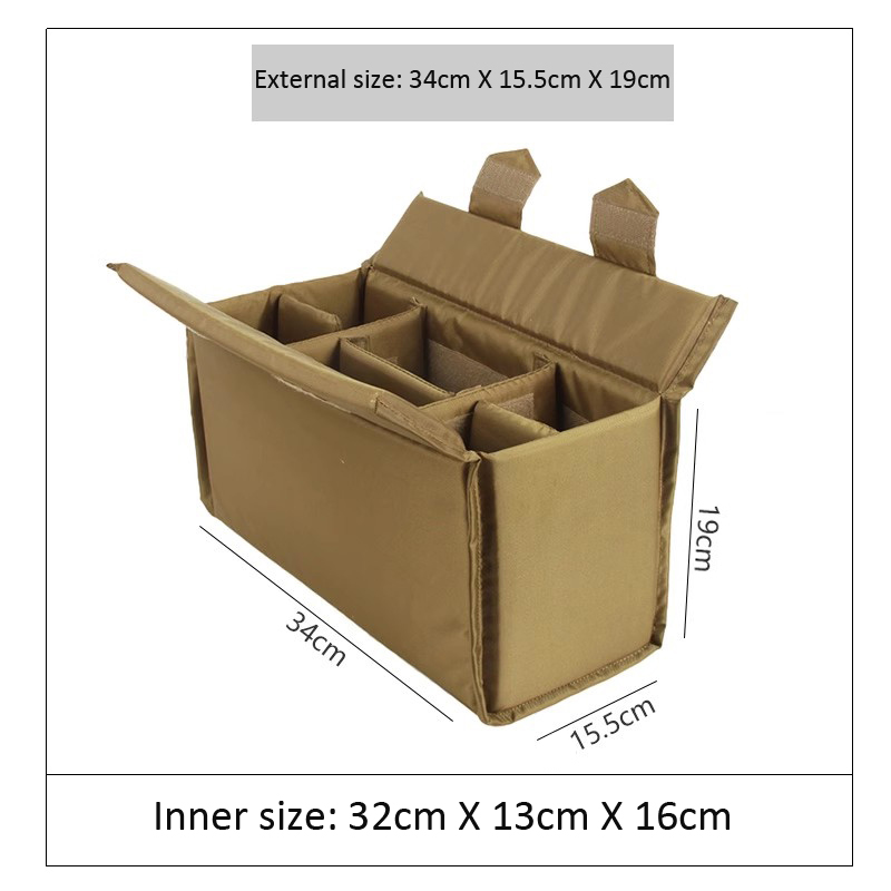 Foldable Camera Bag Insert Protect Case Cover Partition For Canon Nikon Sony - Picture 12 of 12