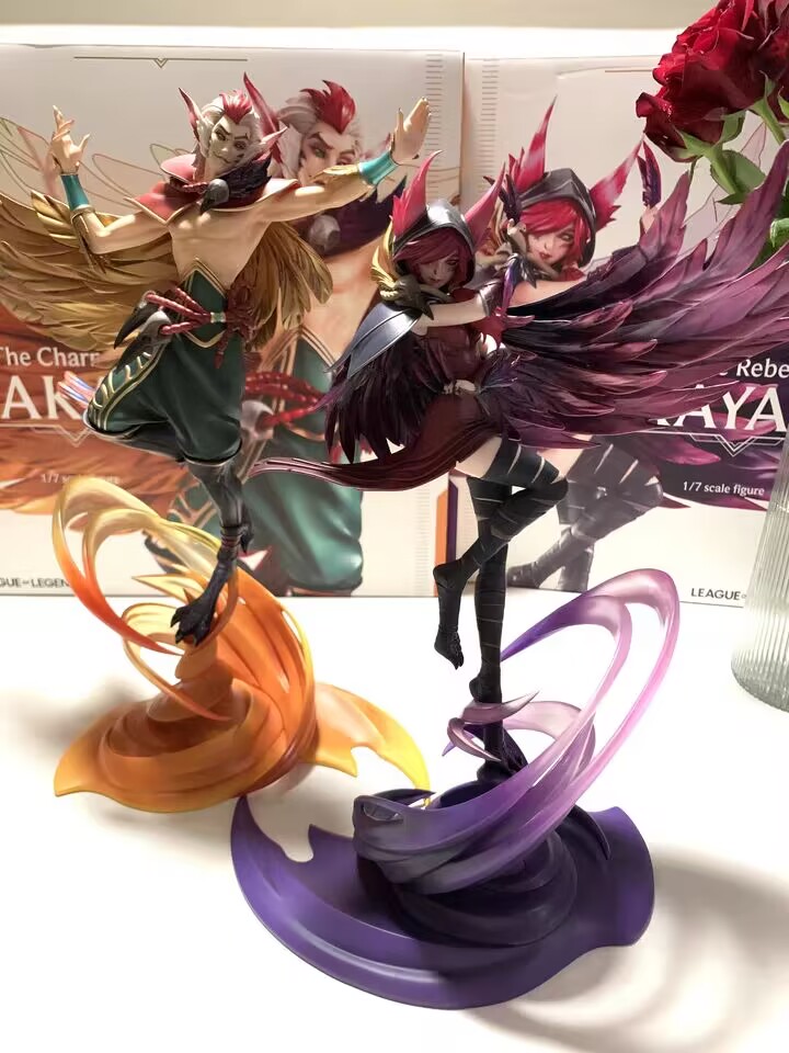 Official LOL League of Legends Rakan/XAYAH 1/7 Figure Statue