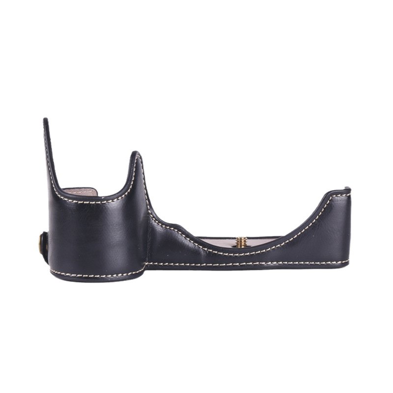 PU Leather Camera Bag Case Protect Cover Half Base for Nikon Z5 Z6 Z7 Z6II Z7II - Picture 9 of 11