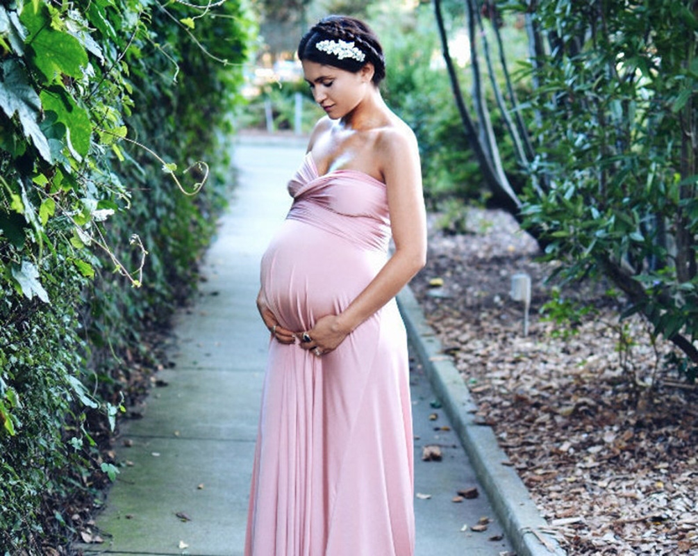 Pregnant Women Dress Maternity Bridesmaid Convertible Gown For Photography  Shoot | eBay