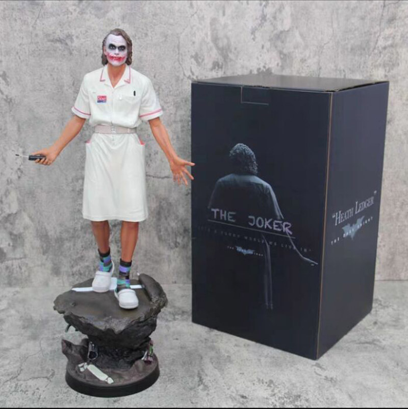 Dark Knight Joker Nurse Suit Film Scene Collectible Model GK