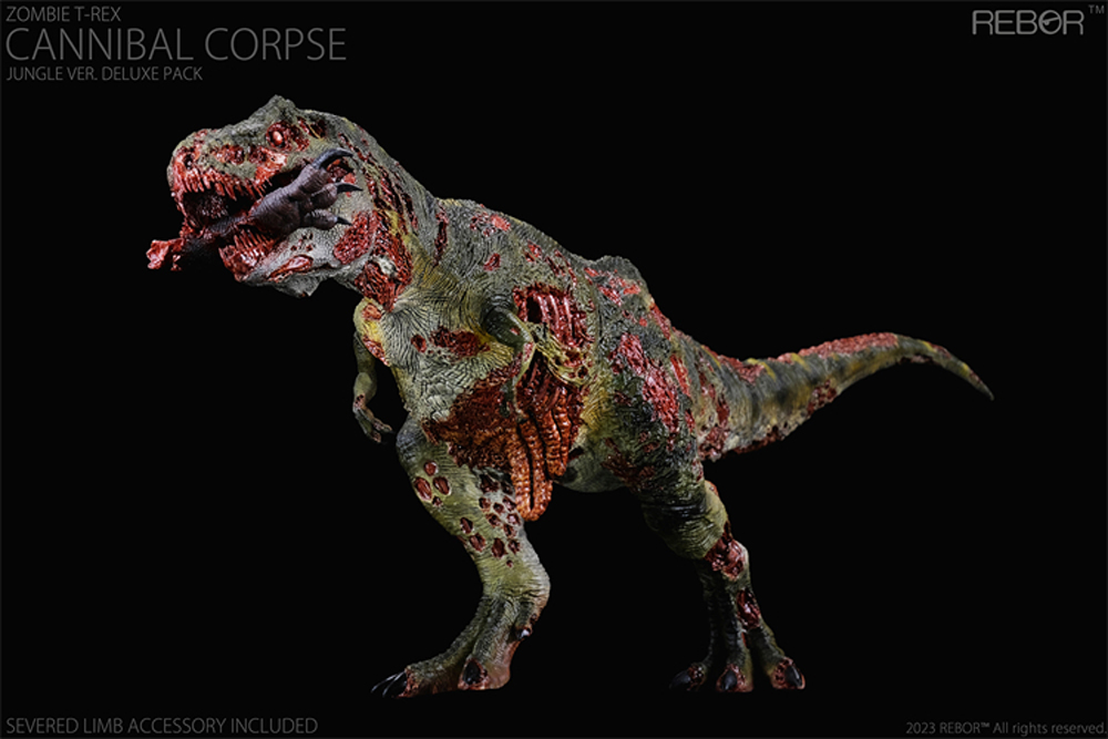 REBOR Zombie Tyrannosaurus rex Dinosaur Statue Cannibal Corpse