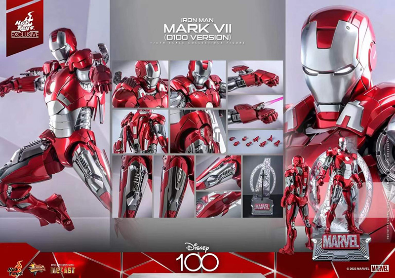 Hot Toys MMS696-D54 1/6 Iron Man Mk7 D100 Ver. Mark VII