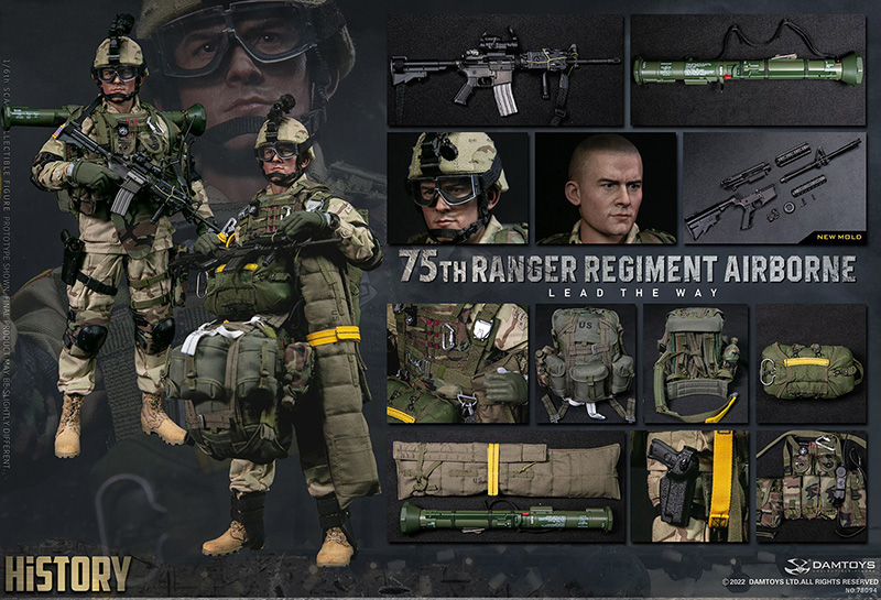 DAMTOYS 78094 1/6 75th RANGER REGIMENT AIRBORNE Military Action