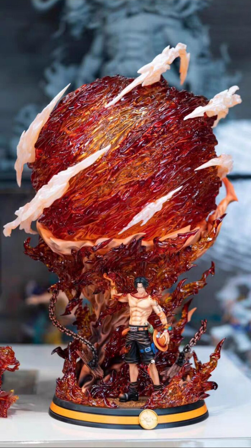 LX Studio Portgas D. Ace Flame Emperor GK Resin Statue Figure IN