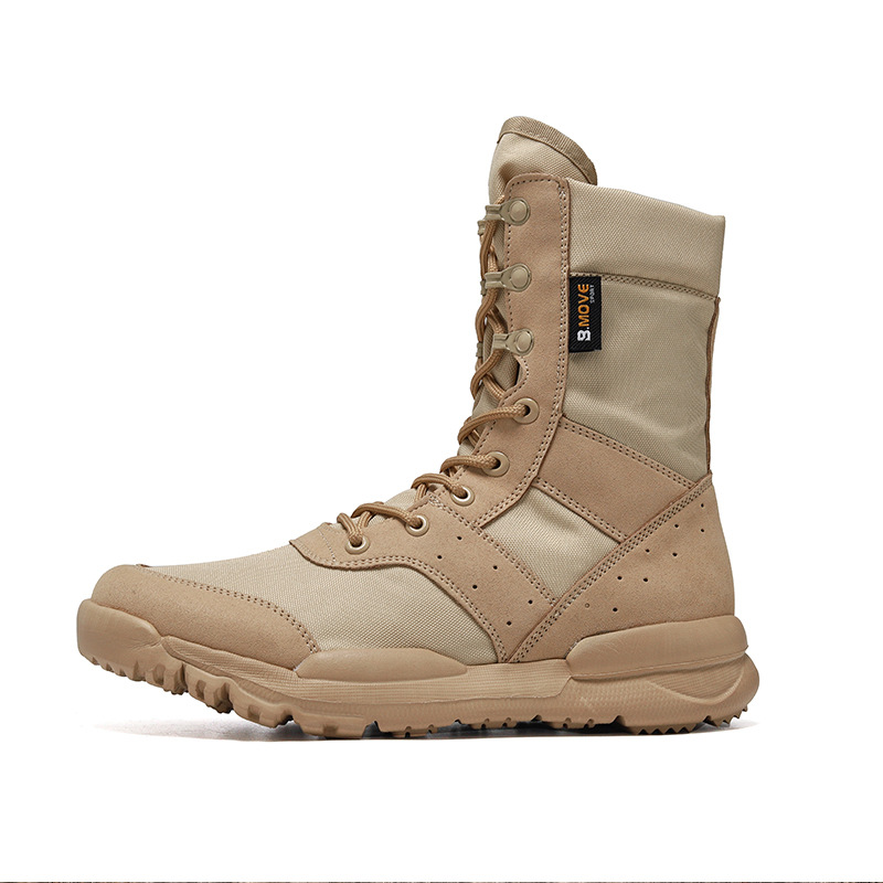 Men's Army Combat Boots Police Motorcycle Hiking Tactical Work Shoes - Picture 6 of 8