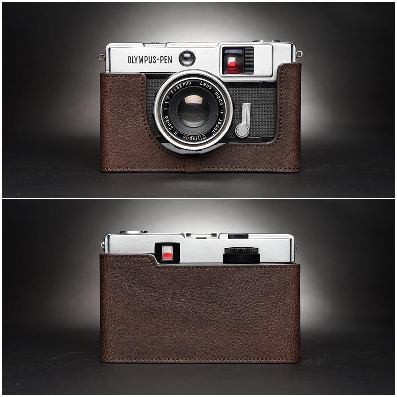 Genuine Real Leather Camera Bag Case Protect Cover For Olympus PEN-EED PEN EED - Picture 15 of 15