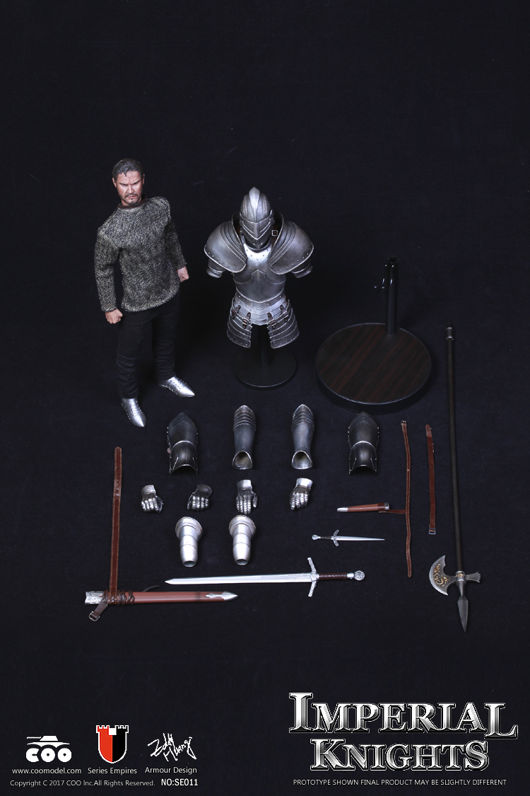 COOMODEL Royal Knight 12in Action Figure Diecast Alloy Doll Model