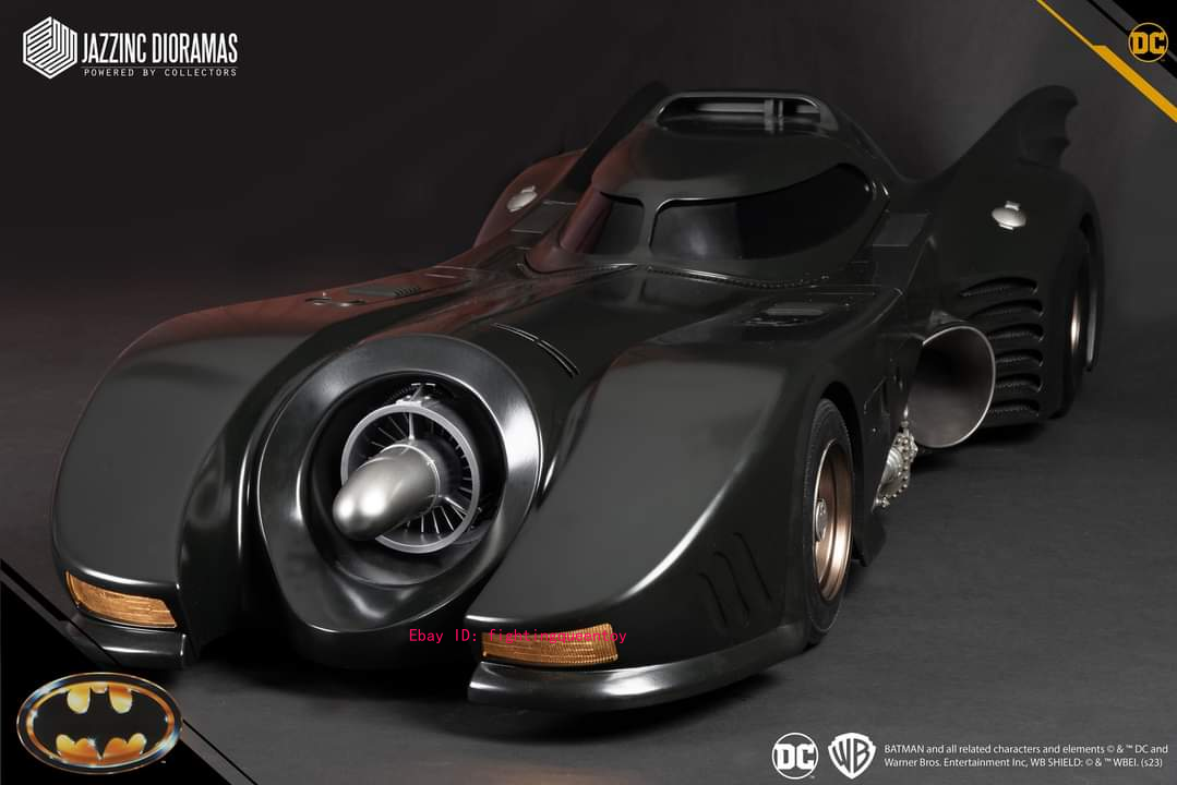 TM & DC COMICS BATMAN 1989 MOVIE BATMOBILE 1/43 SCALE. SEE
