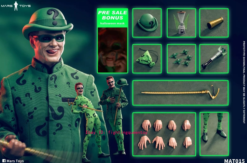 Mars Toys バットマン フォーエバー リドラー1/6 フィギュア 新品 Mars Toys MAT015 1/6 Batman Forever The Riddler Jim Carrey Action