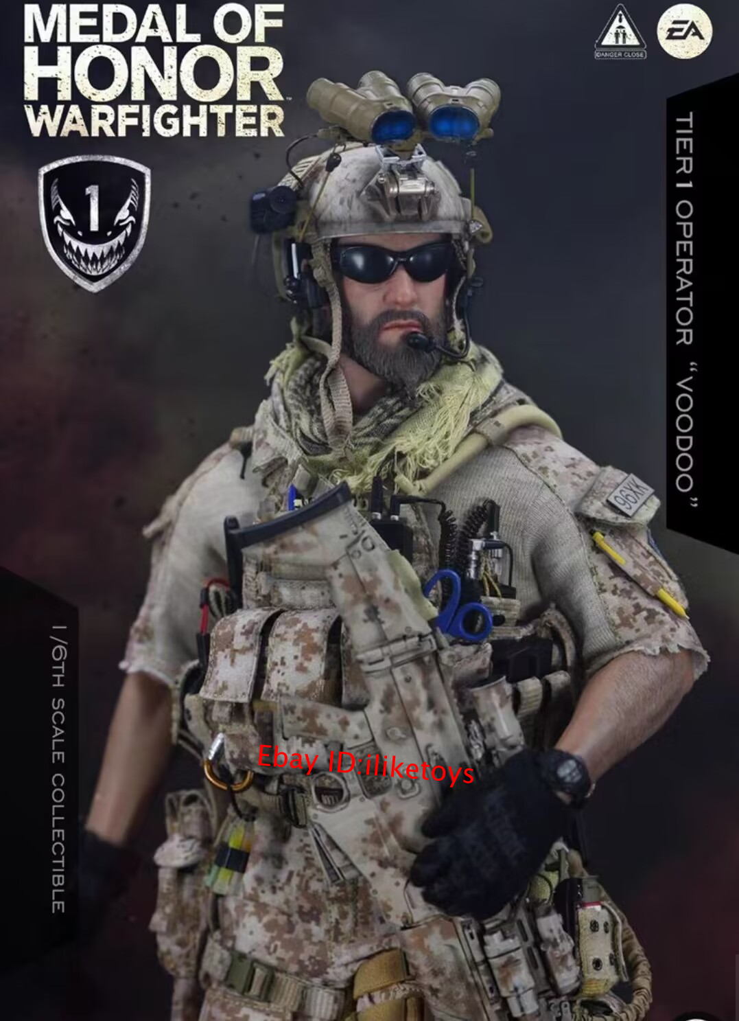 ミリタリー 1/6 Navy SEAL Tier One Operator Voodoo Soldier Story Medal Of Honor Navy SEAL Tier One Operator