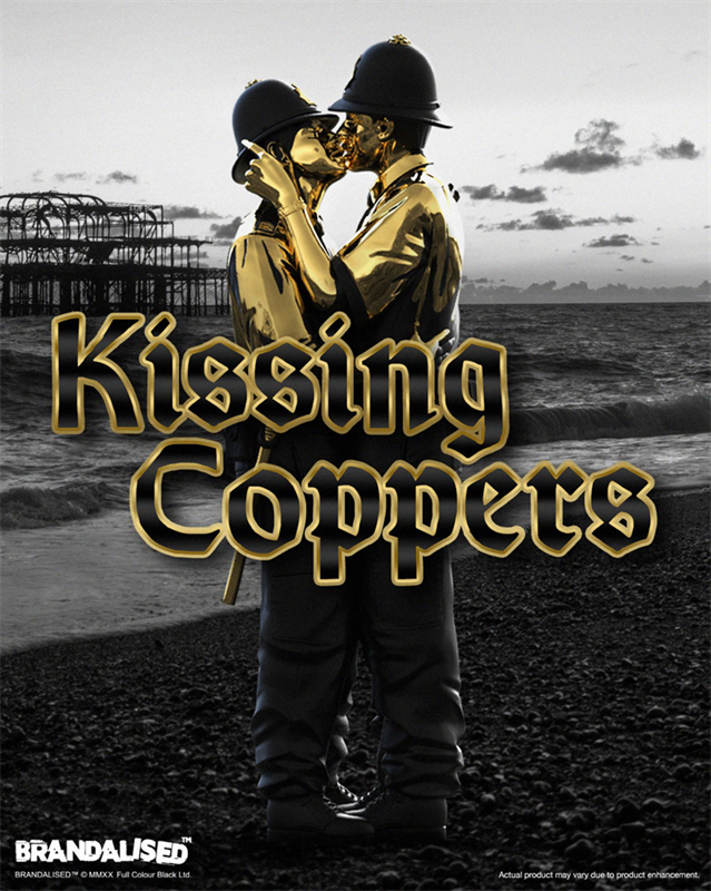 その他 Mighty Jaxx Kissing Coppers Gold Rush Mighty jaxx Kissing Coppers Gold Rush Edition Limited Fashion Art