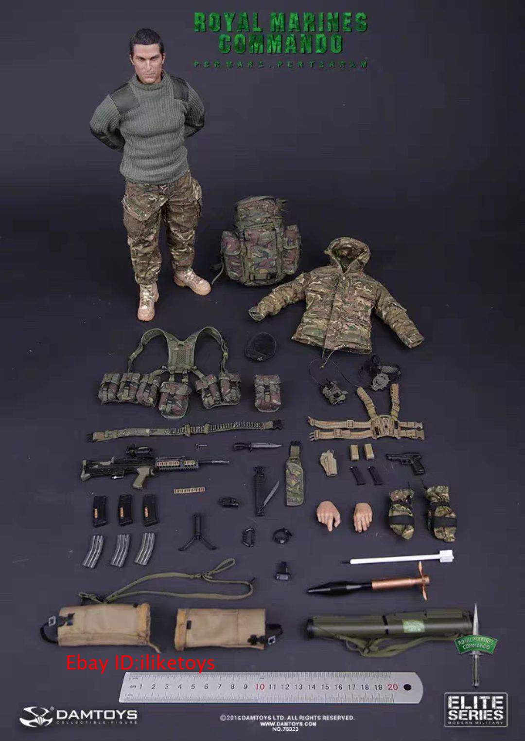1/6 フィギュア　 Marine commando Francis Guez - Fusilier Marin N°4 Commando Sword Beach 6