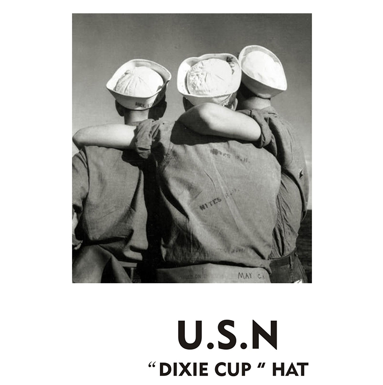 Bronson Navy Dixie Cup Hat Vintage Sailor's Bucket Cap Men's