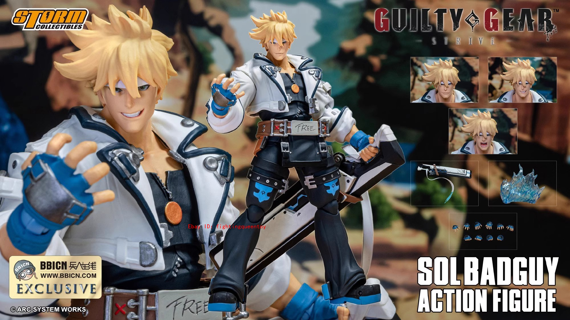 Storm Toys Guilty Gear Strive Sol Badguy WF2023 Exclusive 1/12