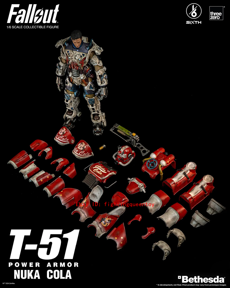 Fallout T-51 Power Armor (Nuka Cola) 1/6 Scale Figure