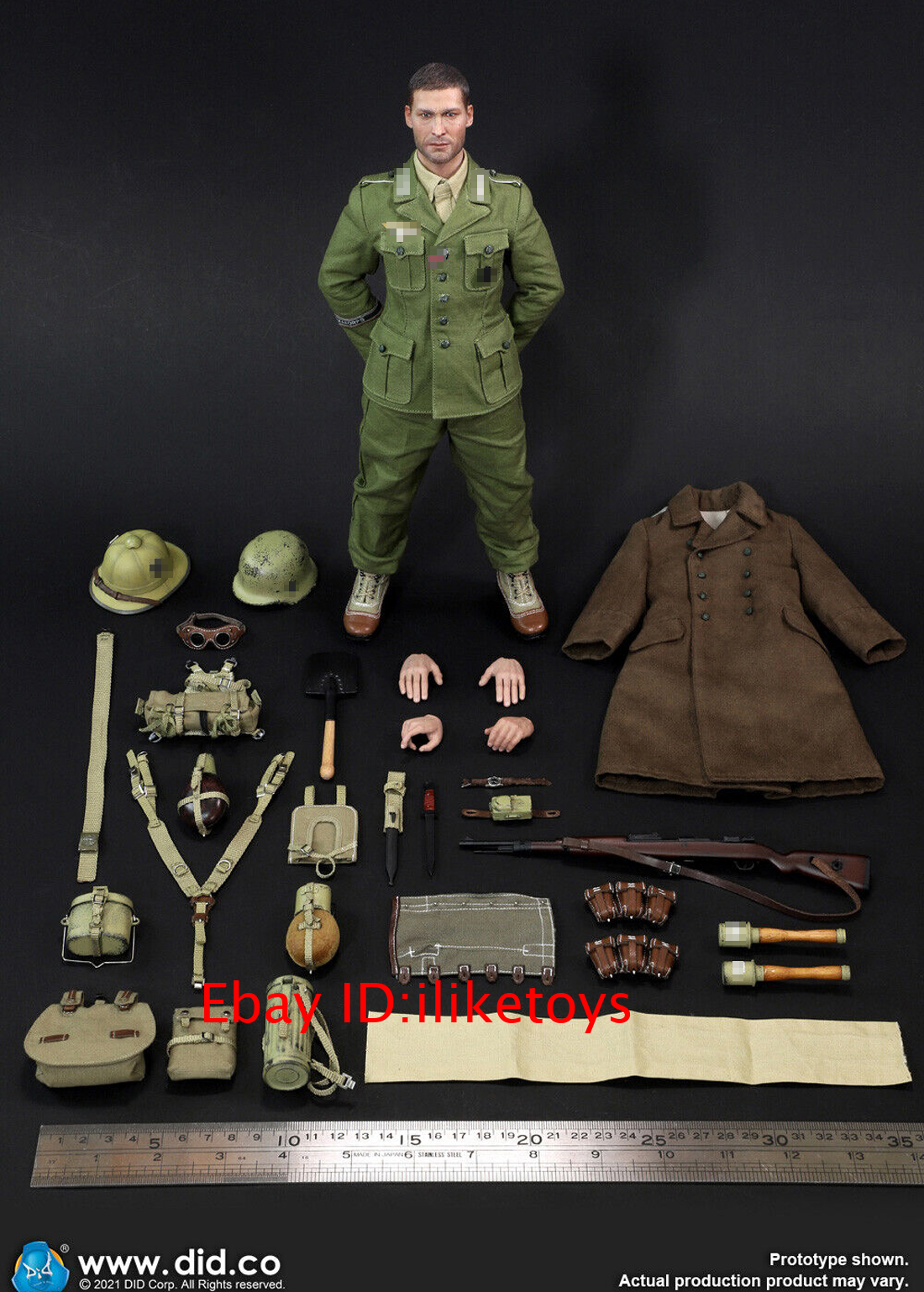 DID WWII Afrika Korps WH Infantry Burk Soldier 1/6 Scale Action