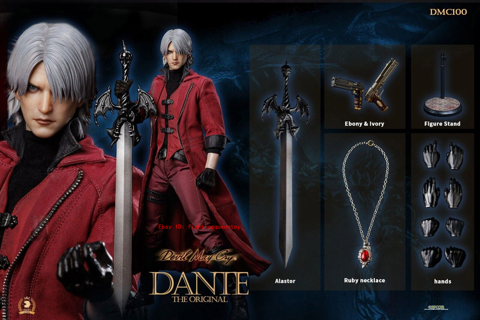 Asmus Toys DMC100 Devil May Cry Dante Standard Ver. 1/6 Action