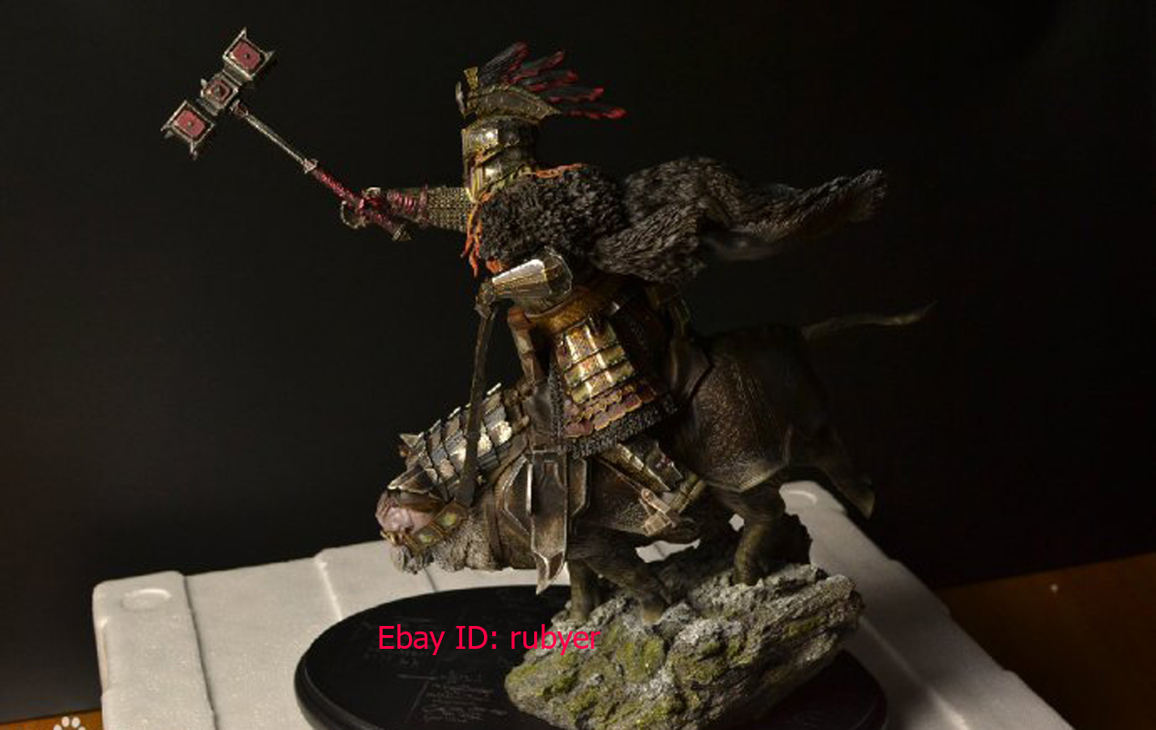 WETA Lord of The Rings Dane The Dwarf King Rides A Pig Resin
