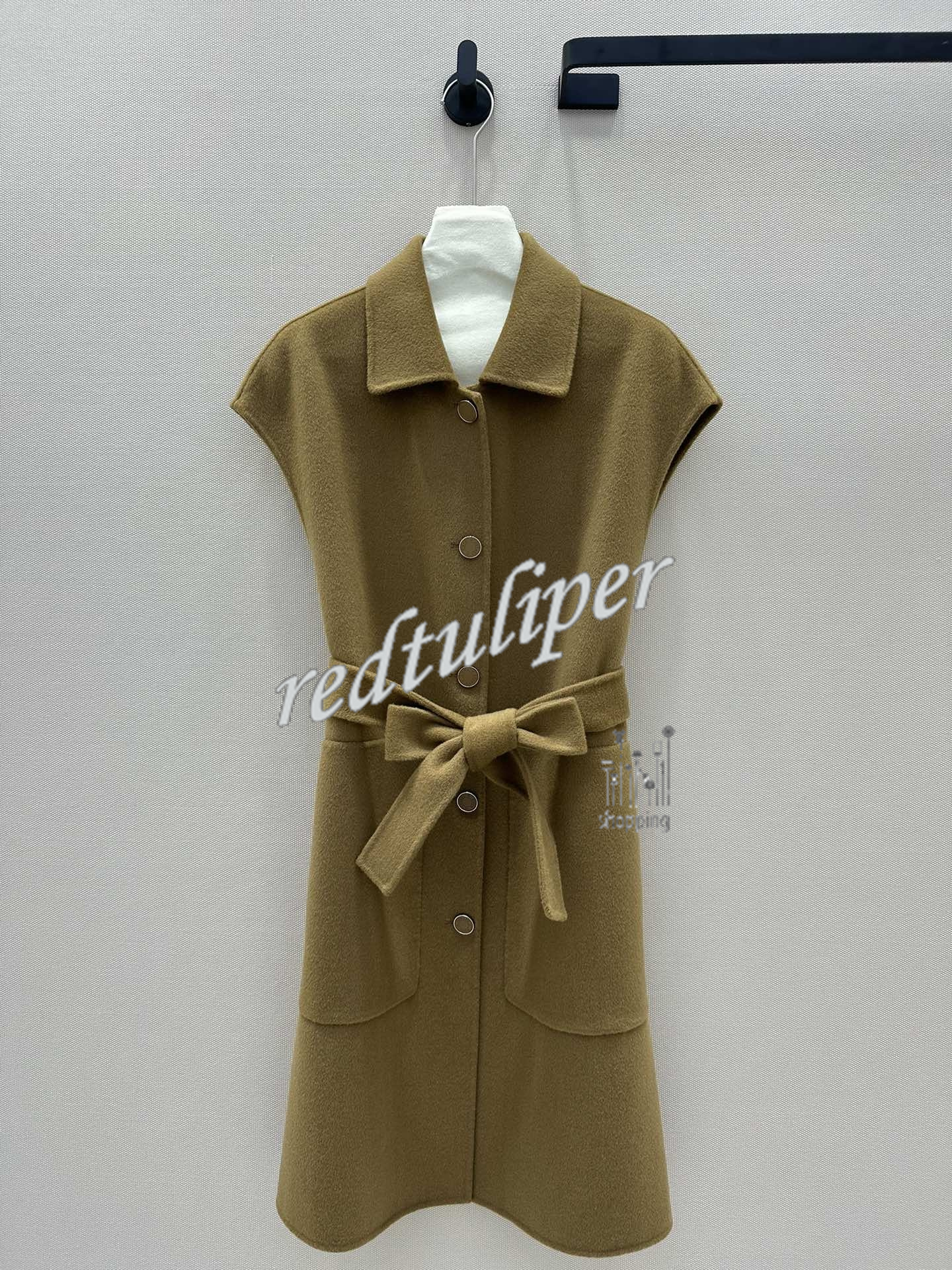 Cappotto Gilet Invernale Nuovo Prodotto Doppio Lato Nylon Cashmere Nero Bianco Cachi SML - Foto 5 di 6