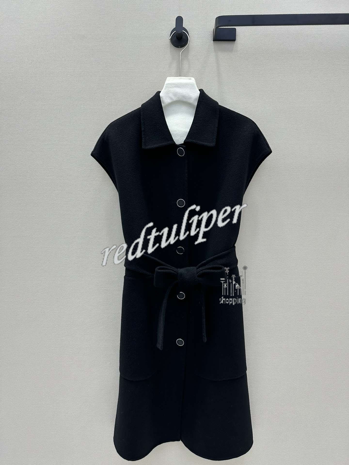 Cappotto Gilet Invernale Nuovo Prodotto Doppio Lato Nylon Cashmere Nero Bianco Cachi SML - Foto 4 di 6