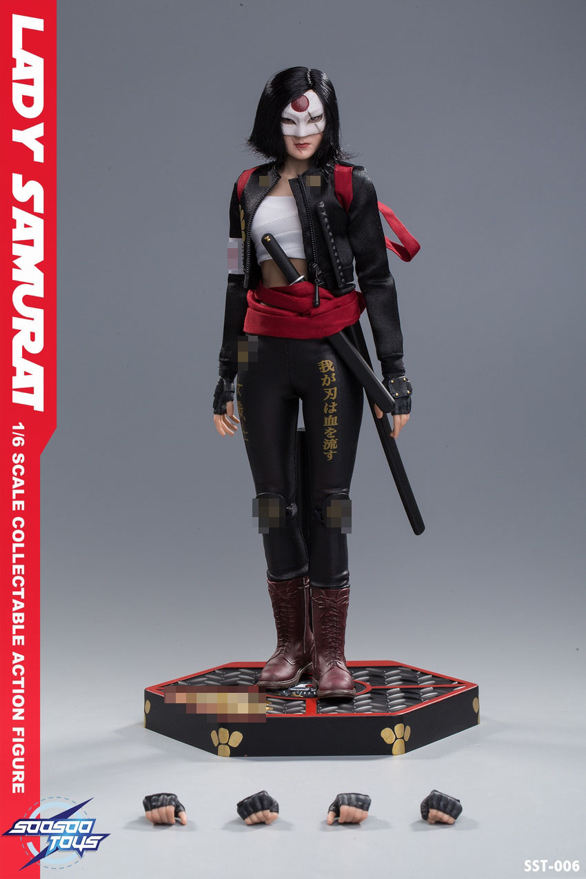 キッドカタナ　鎧　サムライ　ガスマスク　ホラー　カタナ　アートトイ Soosootoys Suicide Squad Katana Lady Samurai 12in Action