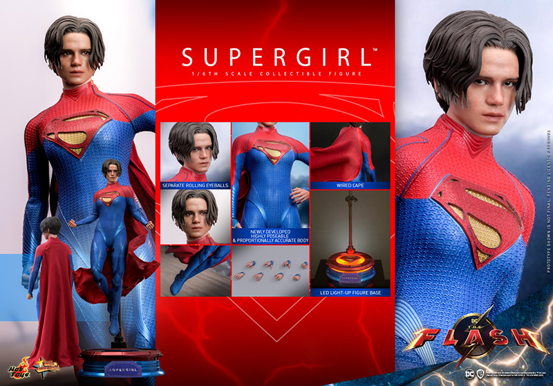 The Flash Supergirl 1/6 Figure - Hot Toys MMS715 Action