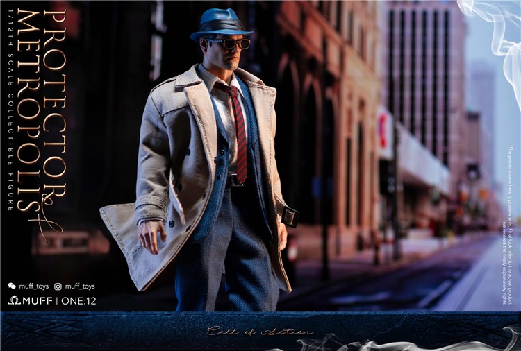 Muff Toys Protector of metropolis Clark Superman 1/12 Scale