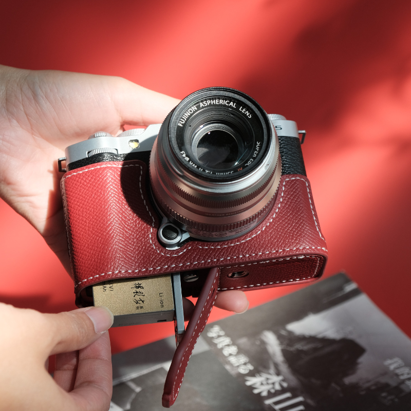 Genuine Leather Camera Bag Case Protect Cover Belt Strap For Fujifilm X-M5 XM5 - Picture 24 of 38