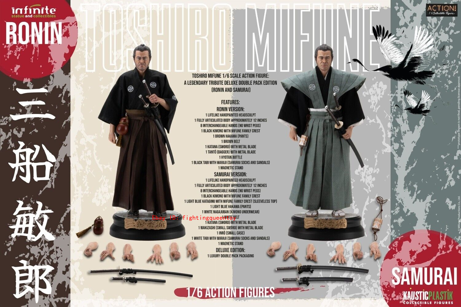 Infinite Statue 1/6 Toshiro Mifune Samurai & Ronin 2 Action