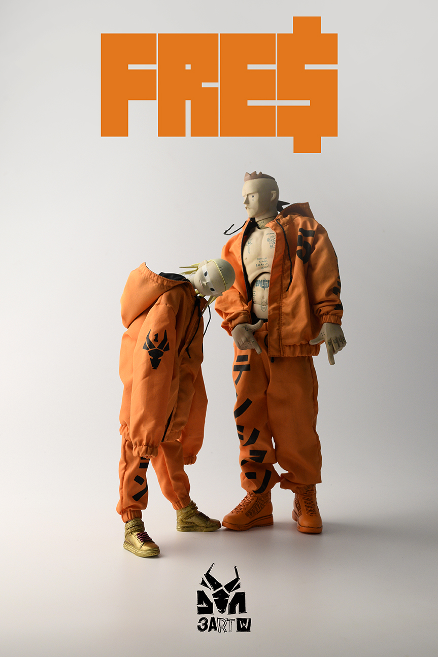 【レア】threeA 3A die antwoord Ninjaフィギュア ThreeA 3A TOYS Die Antwoord Yolandi And Ninja 1/6 Limited Action