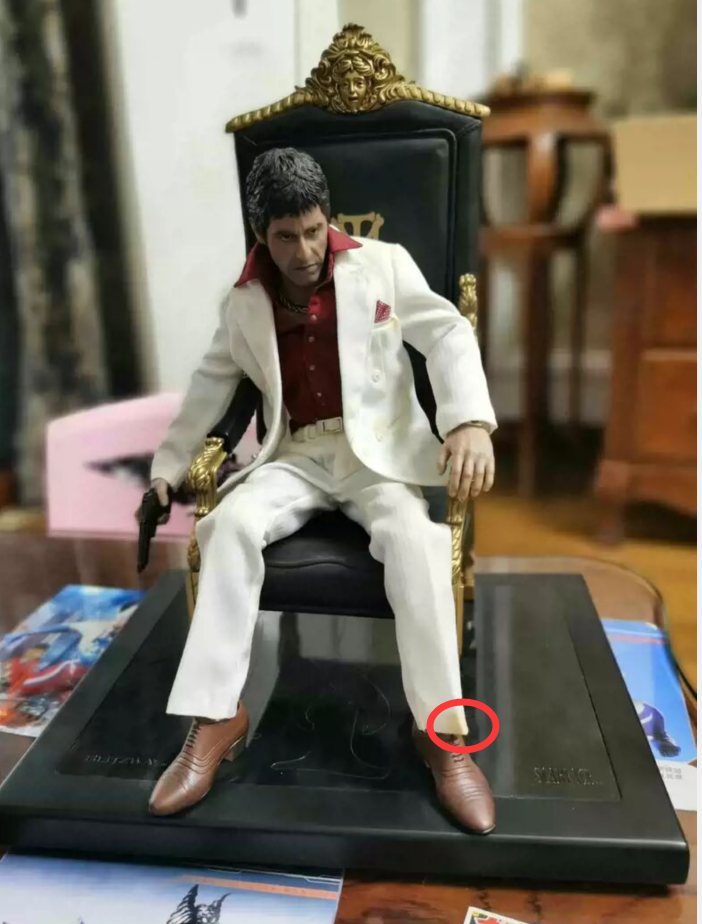 Blitzway Scarface Tony Montana 1/6 Figures In Chair White Deluxe