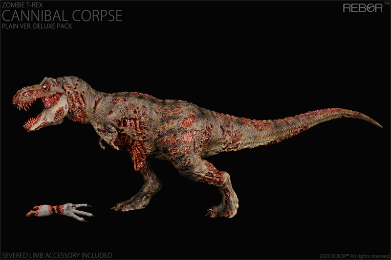 REBOR Zombie T-Rex Plain Ver. Deluxe Pack Limited Dinosaur Statue