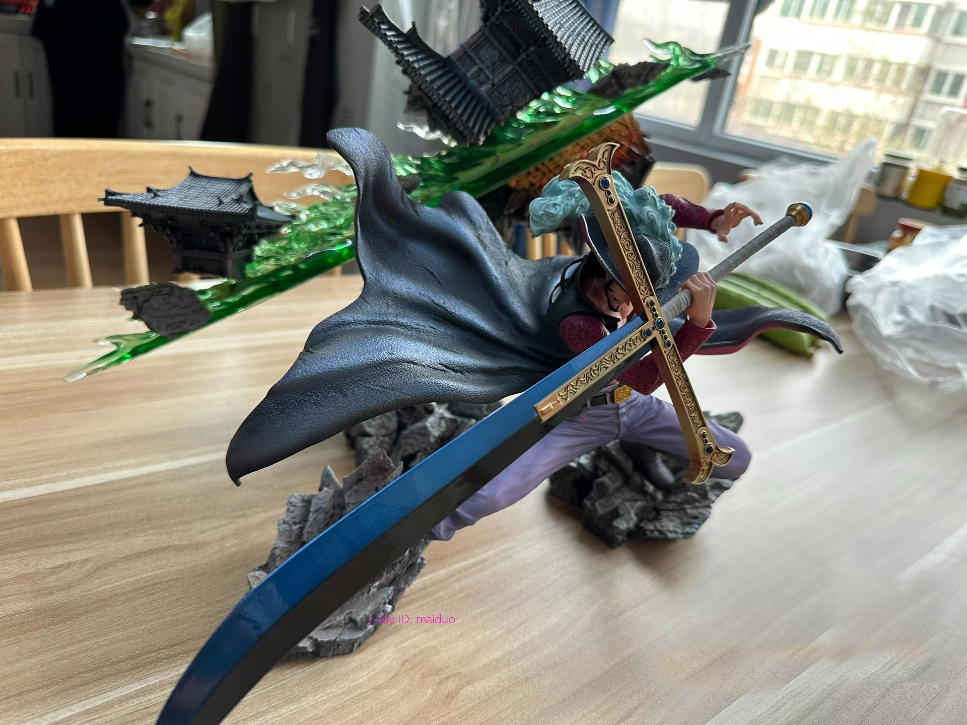 Rain Studio Dracule Mihawk Reisn One Piece Figurine Statue 48cm | eBay