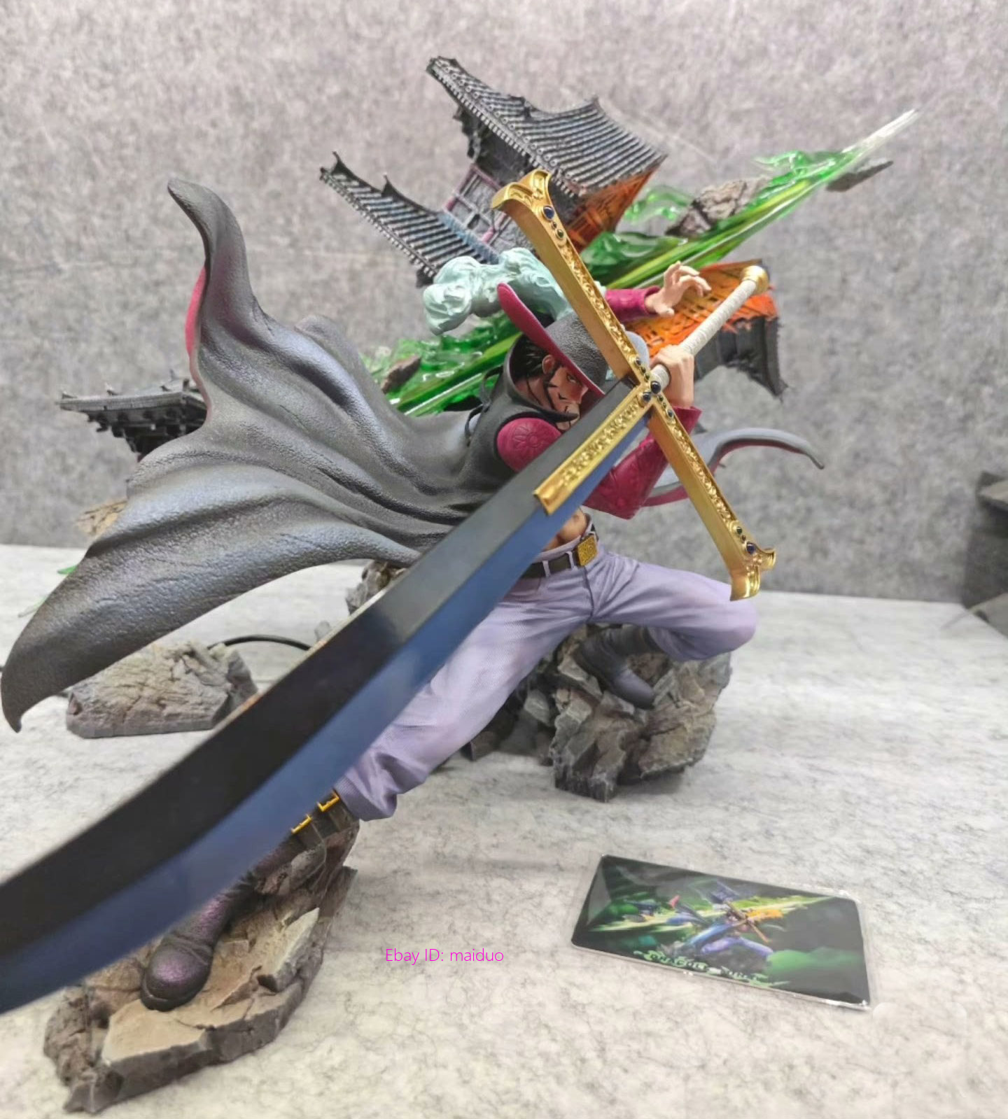 Rain Studio Dracule Mihawk Reisn One Piece Figurine Statue 48cm | eBay
