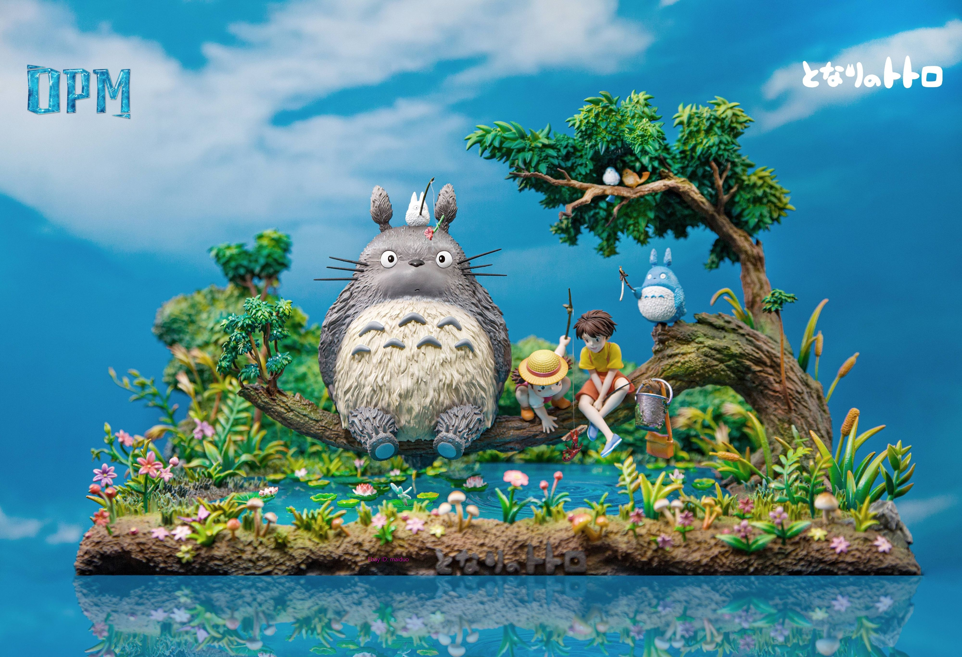 MY NEIGHBOUR TOTORO Fishing OPM Studio Resin Statue Collectibles