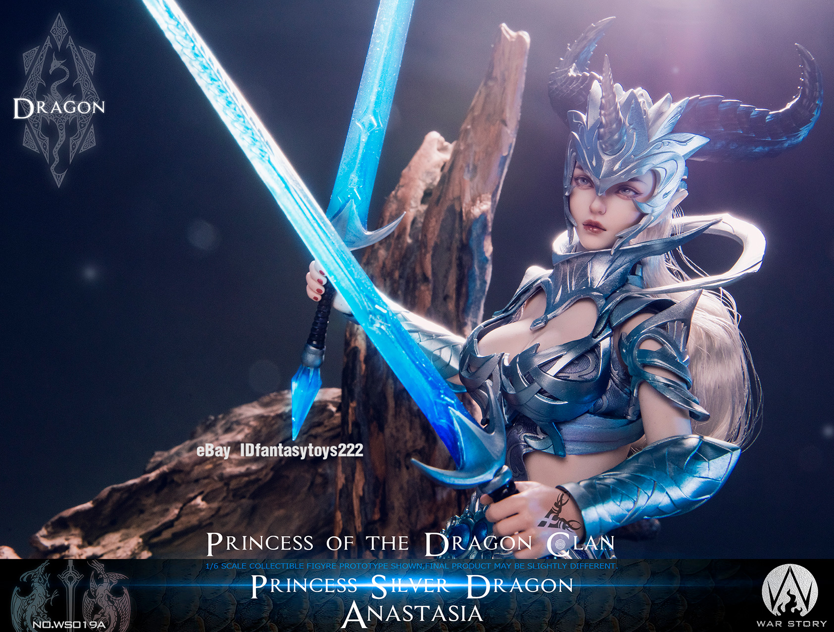 WAR STORY 1/6 Scale WS019A Anastasia Dragon Princess Silver Ver