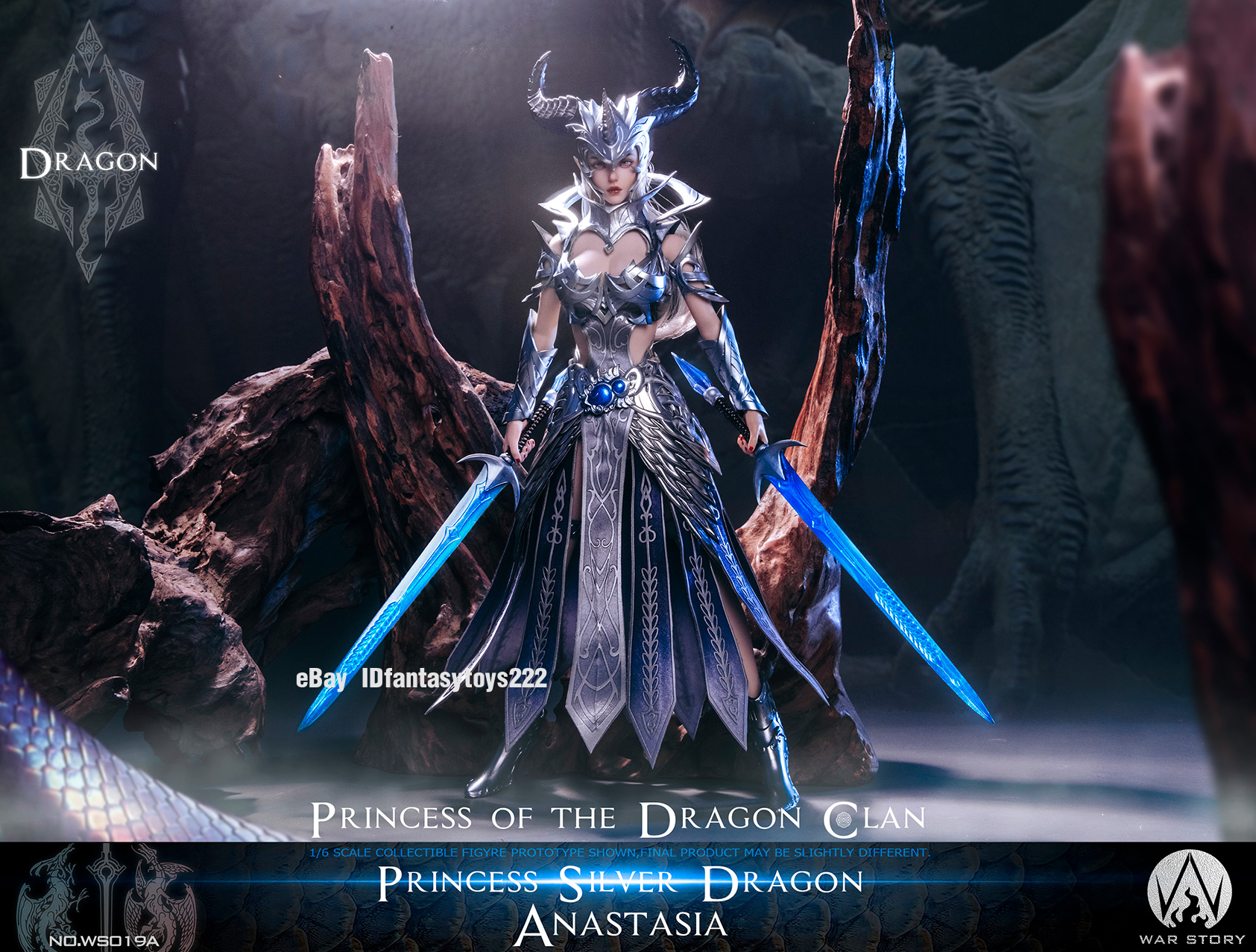 WAR STORY ドラコン プリンセス アナスタシア シルバー版 WS019A WAR STORY 1/6 Scale WS019A Anastasia Dragon Princess Silver Ver