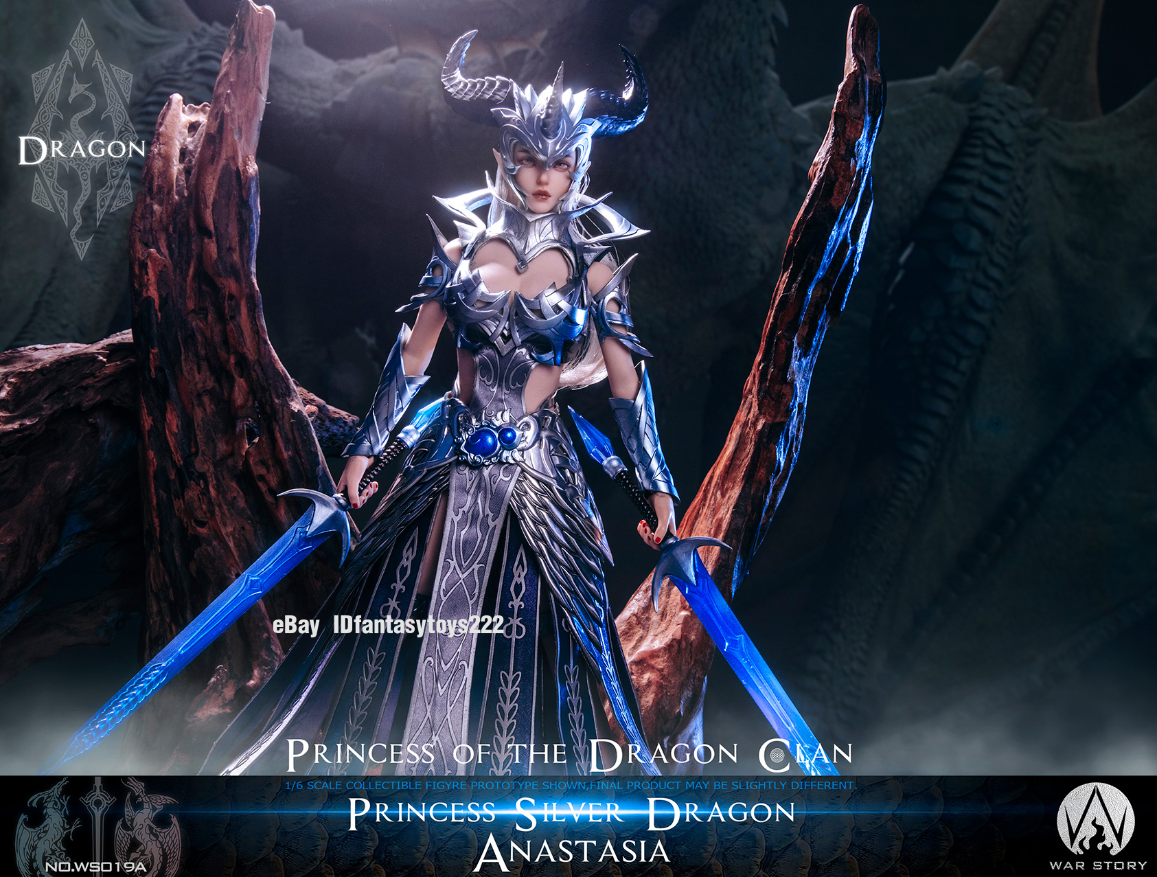 WAR STORY 1/6 Scale WS019A Anastasia Dragon Princess Silver Ver