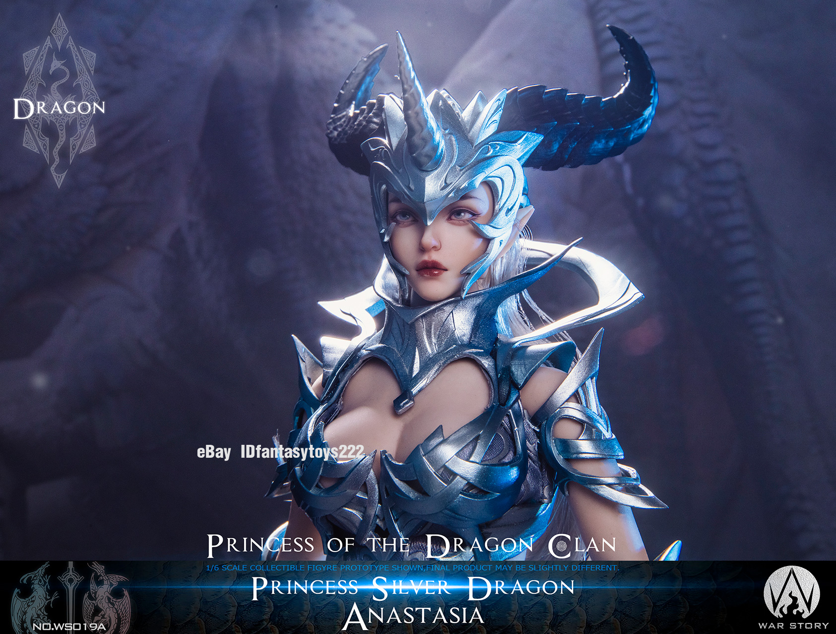 WAR STORY 1/6 Scale WS019A Anastasia Dragon Princess Silver Ver