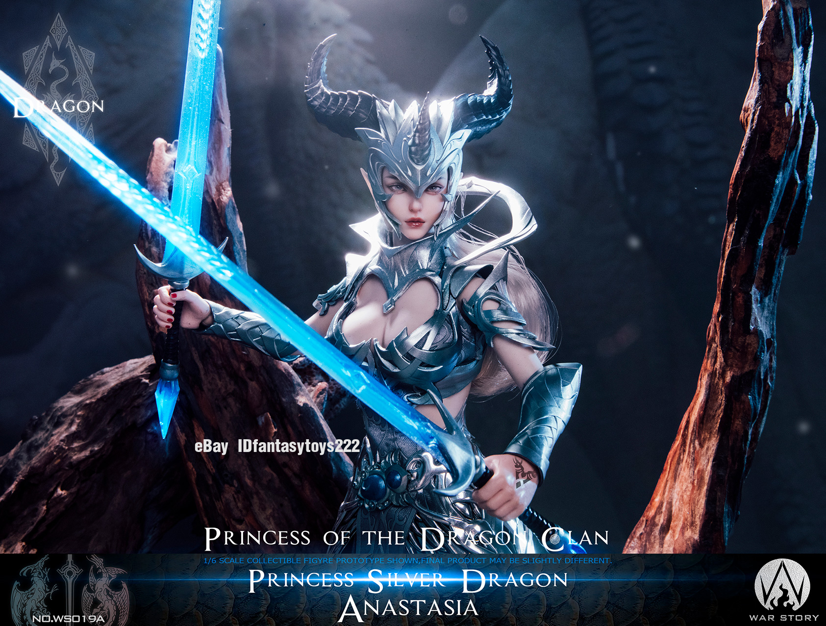 WAR STORY 1/6 Scale WS019A Anastasia Dragon Princess Silver Ver