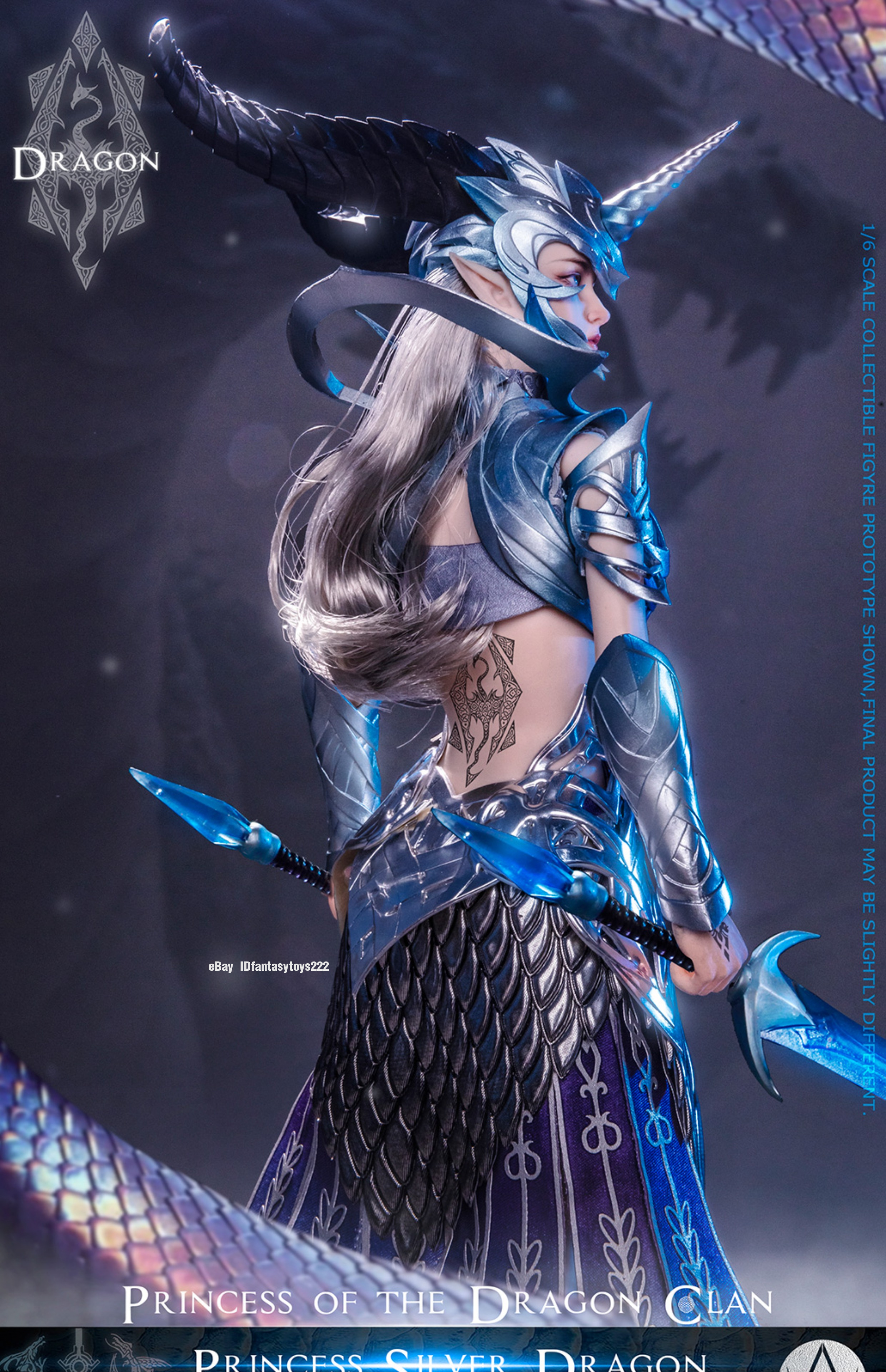 WAR STORY 1/6 Scale WS019A Anastasia Dragon Princess Silver Ver